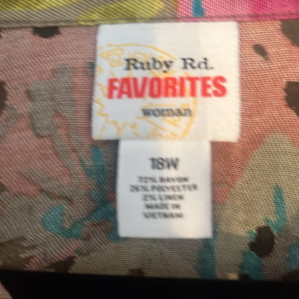 Ruby Rd. Multicolor Floral Blouse - Picture 6 of 6